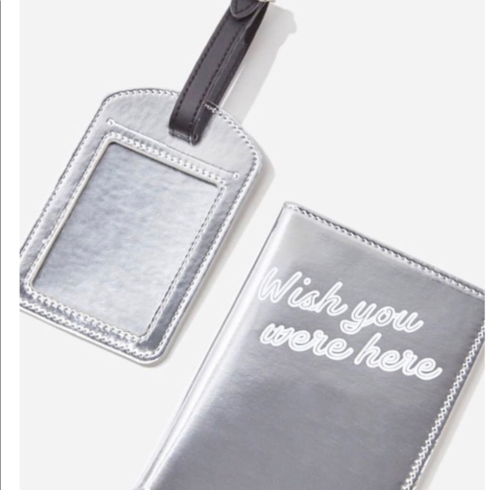 2pc Passport cover with luggage tag